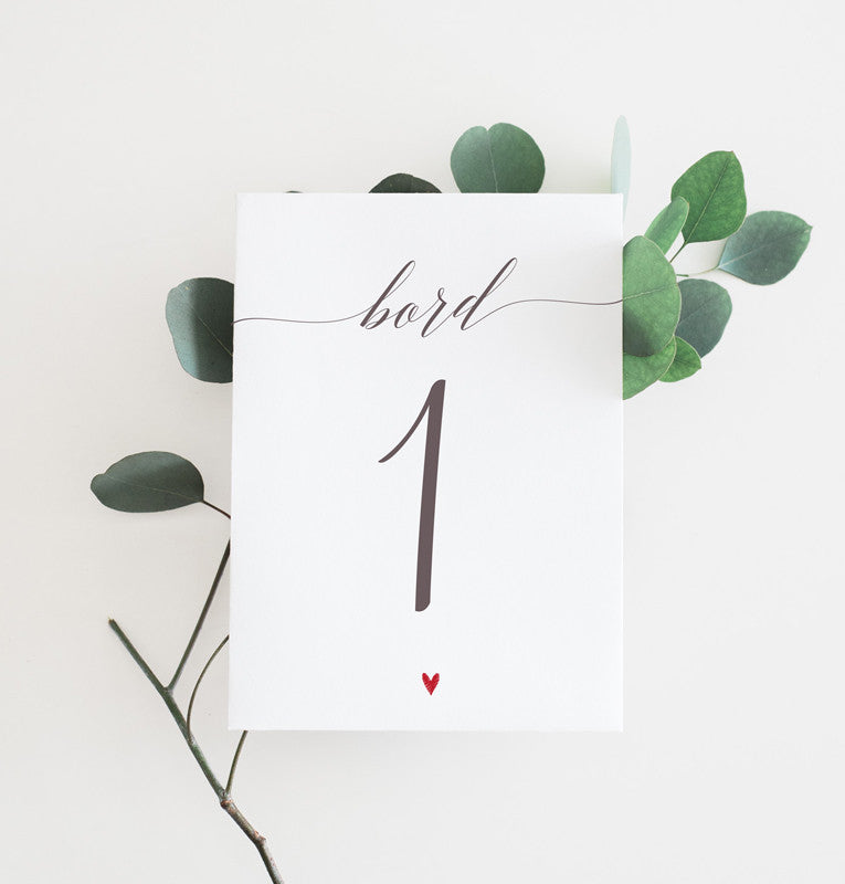 Bordnummer - Memories