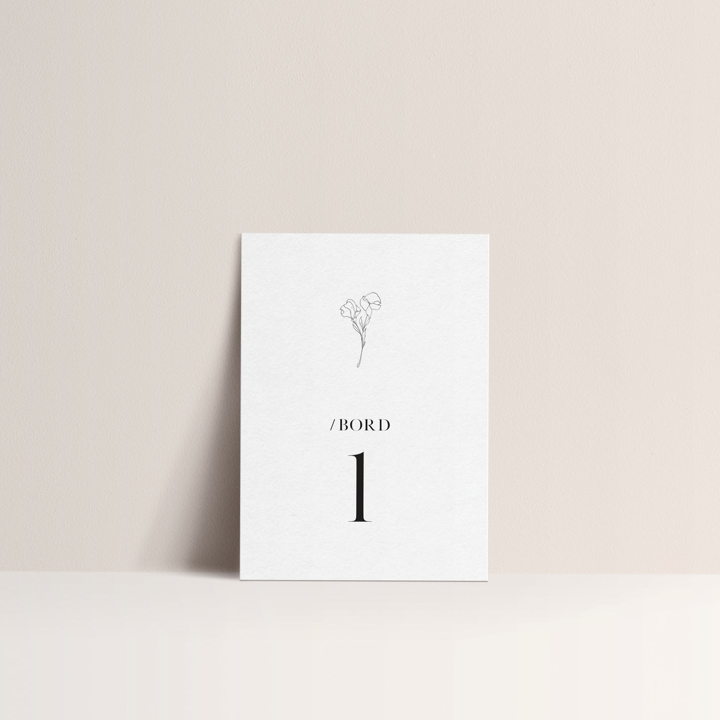 Bordnummer - Bomull (12 pkn)