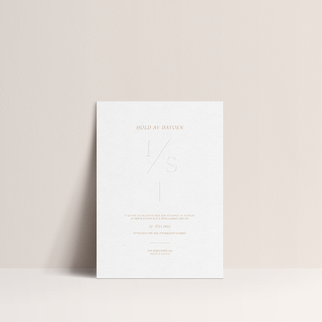 Save the Date kort - Luxe