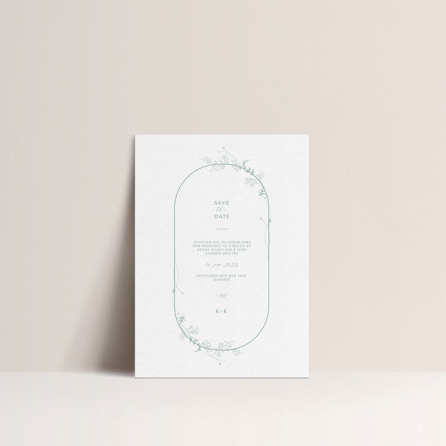 Save the Date kort - Florentine