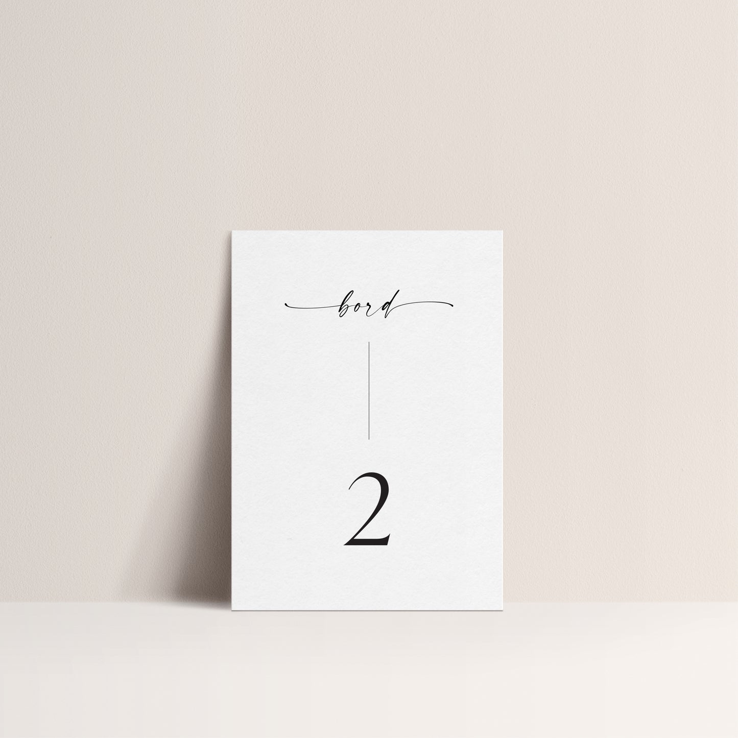 Bordnummer - Modernline (12 pkn)