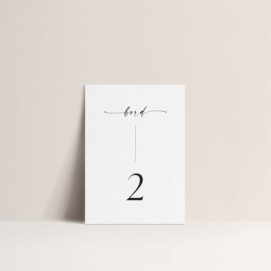 Bordnummer - Modernline (12 pkn)