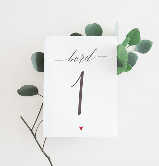 Bordnummer - Memories