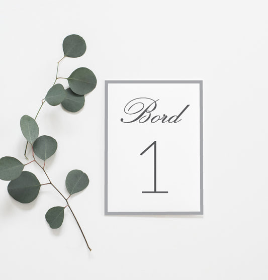 Bordnummer - Classic Royale