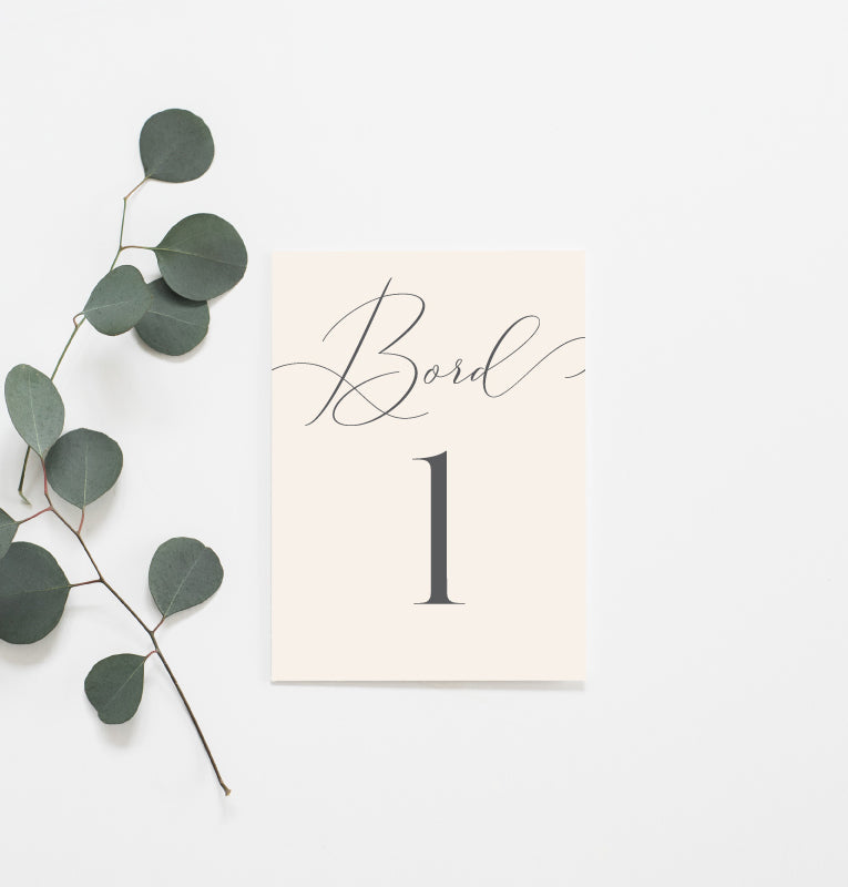 Bordnummer - French Chateau (12 pkn)