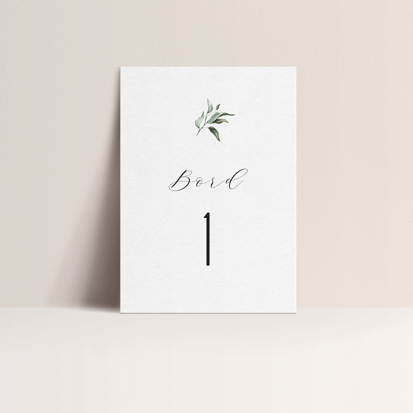 Bordnummer - Botanisk Hage (12 pkn)