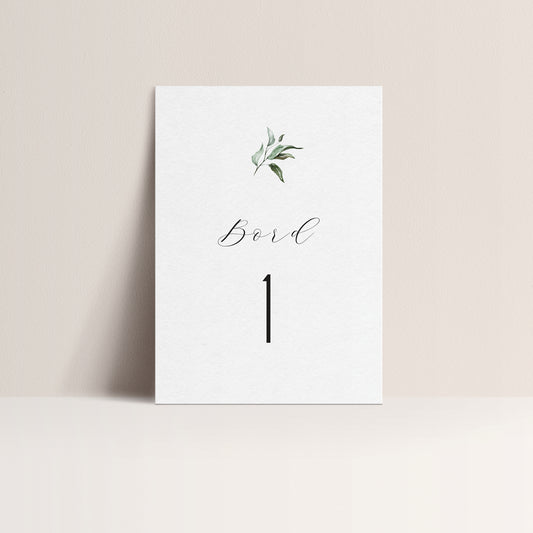 Bordnummer - Botanisk Hage (12 pkn)