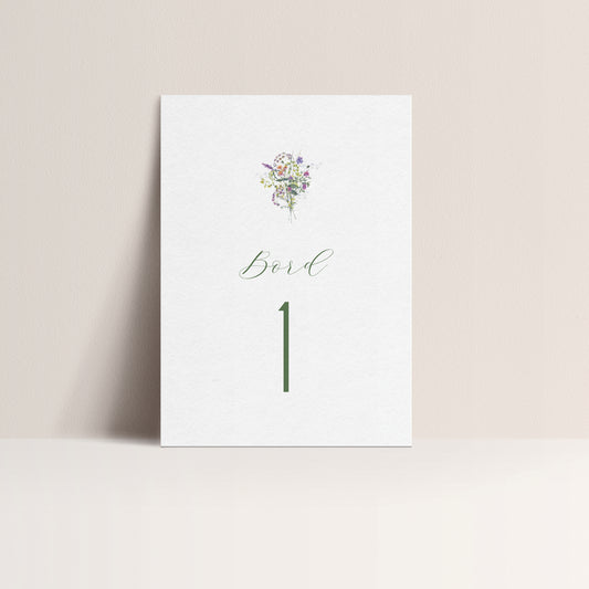 Bordnummer - Irene (12 pkn)