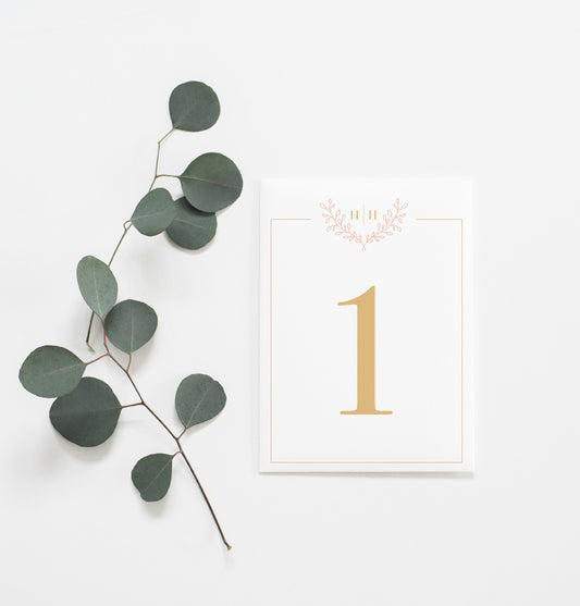 Bordnummer - Pudder (12 pkn)