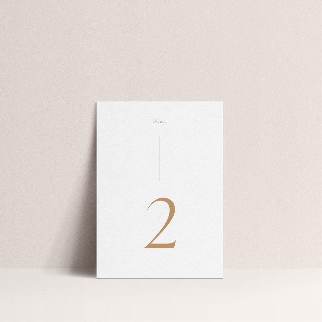 Bordnummer - Luxe (12 pkn)