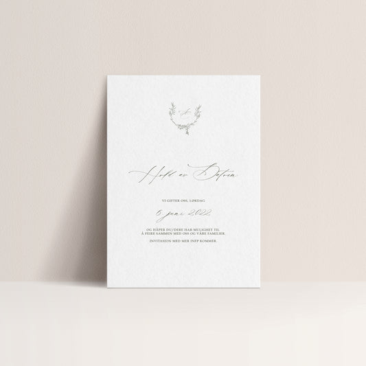 Save the Date kort - Victoria