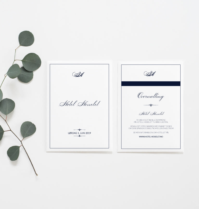 Infokort - Sophisticated Blue