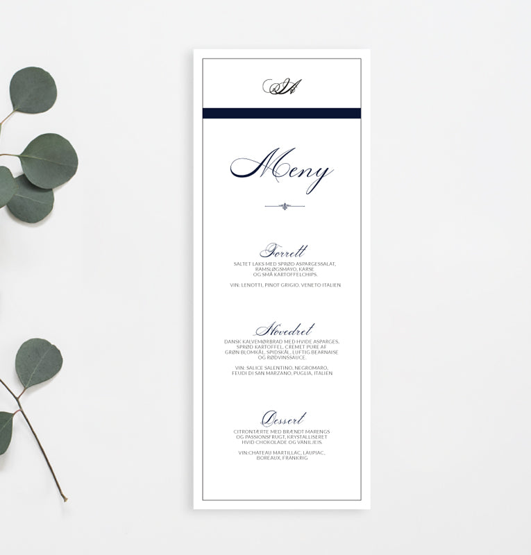 Meny - Sophisticated Blue