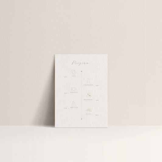 Programkort - Elegance