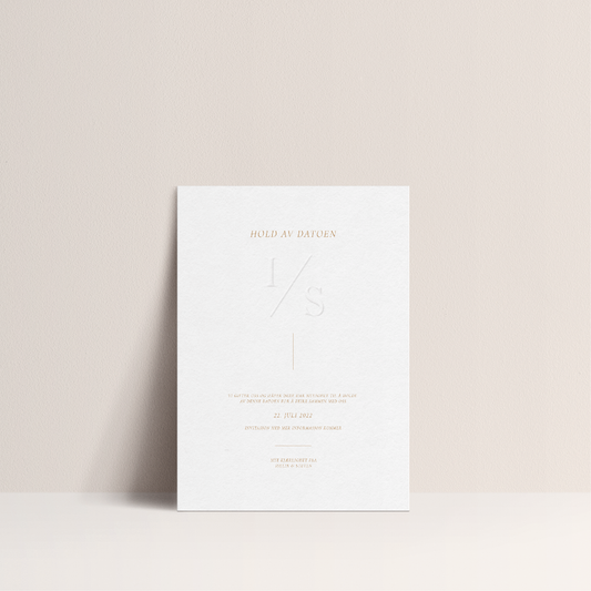 Save the Date kort - Luxe