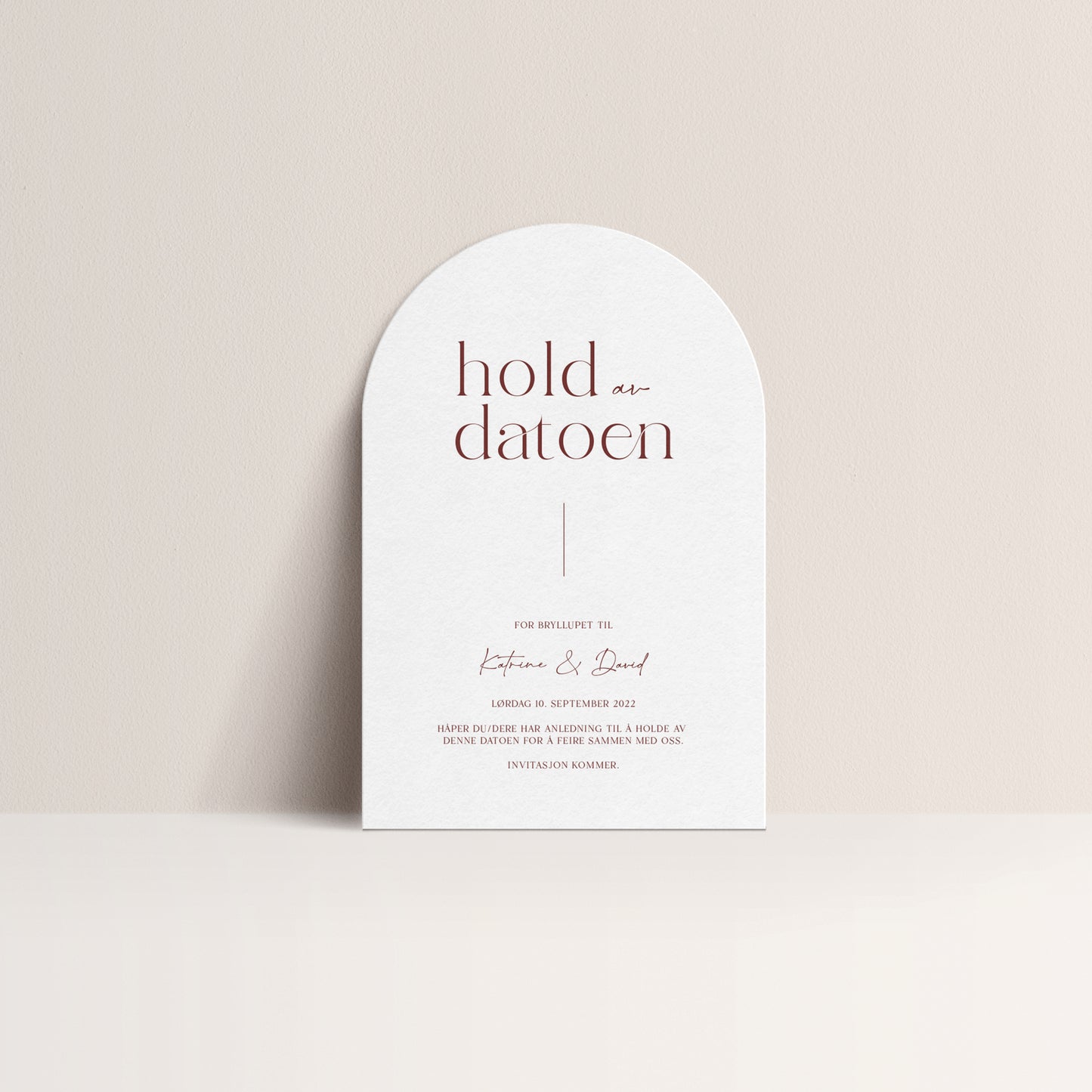 Save the Date kort - Arch