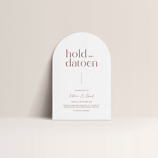 Save the Date kort - Arch