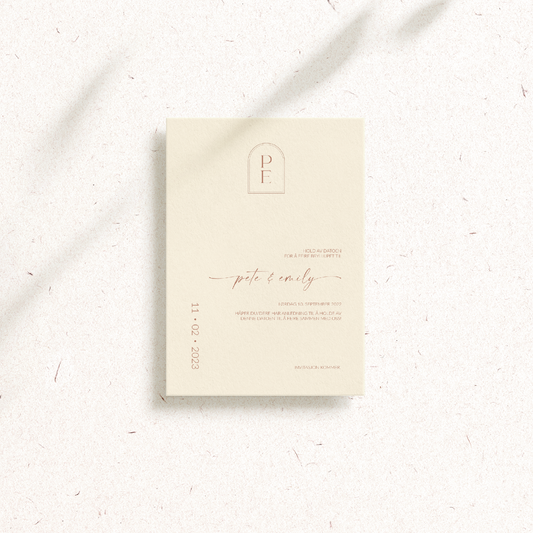 Save the Date kort - Clementine