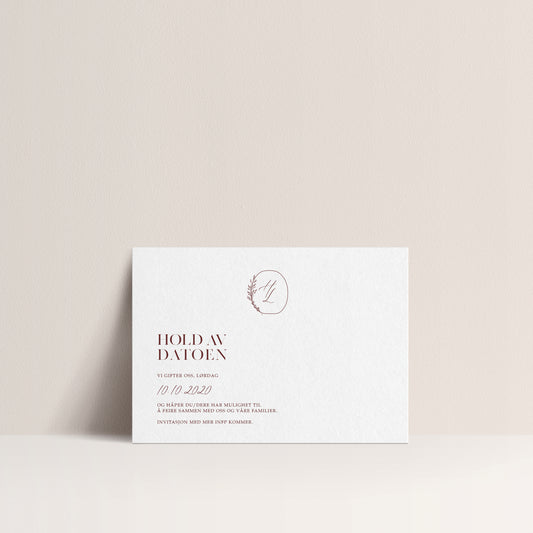 Save the Date kort - Adelaide