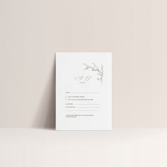 RSVP kort - Victoria