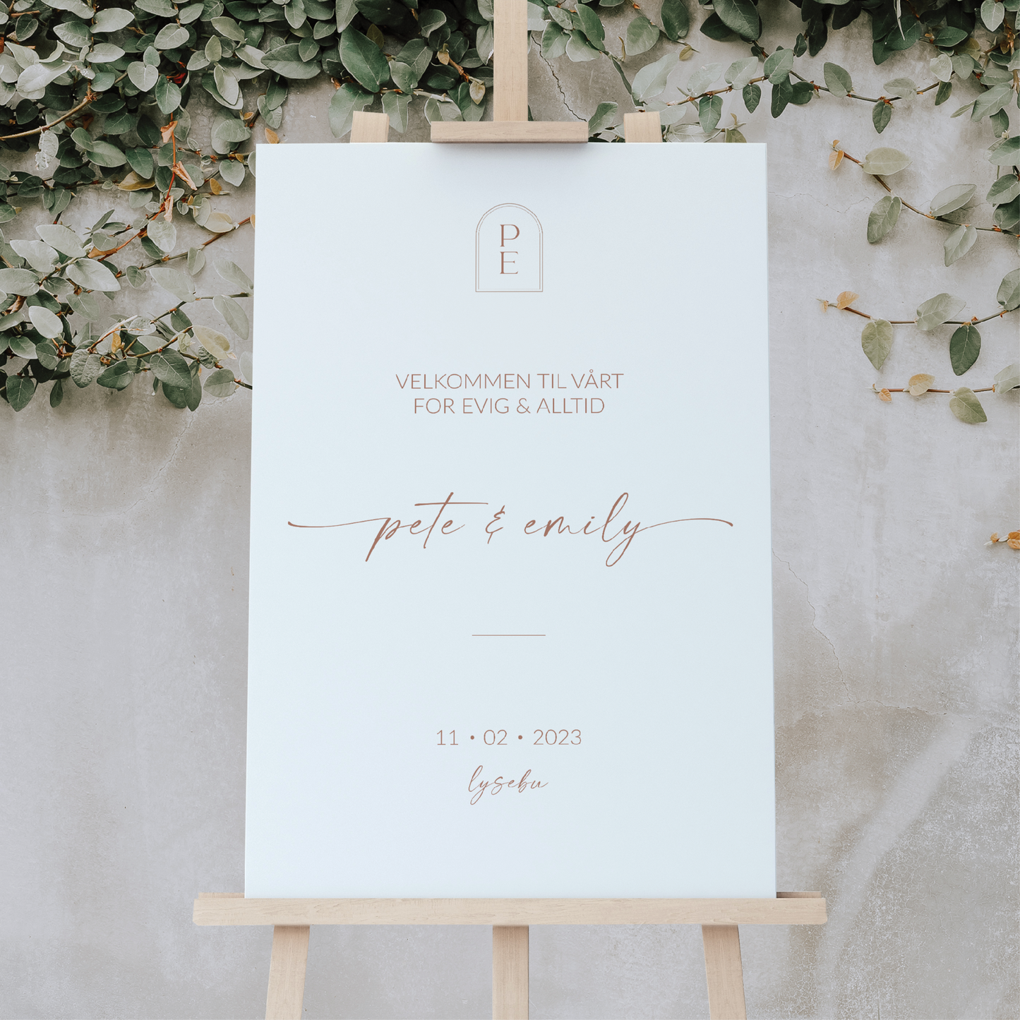 Velkomst skilt - Clementine