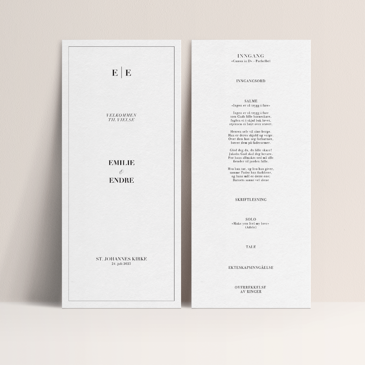 Vielsesprogram - Sage